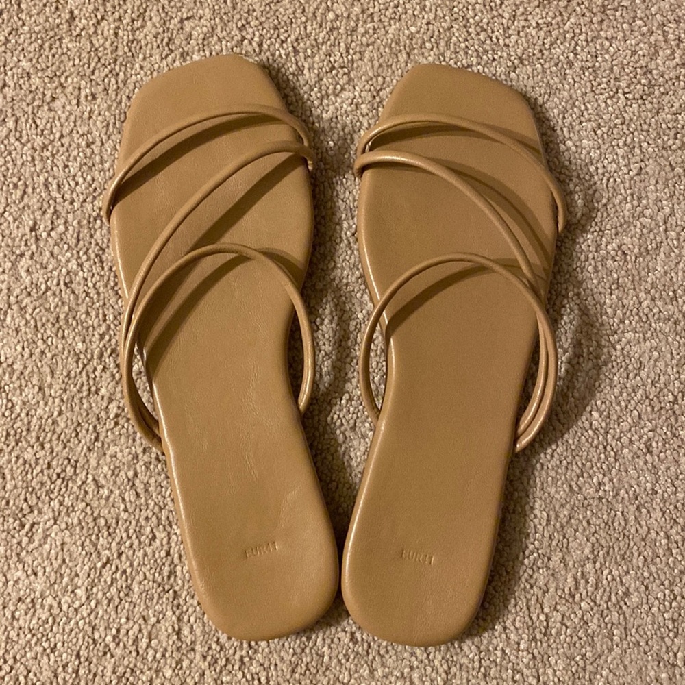 Shein tan flat sandals
